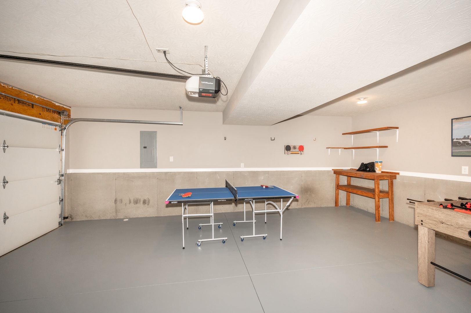 Unleash your competitive side with a variety of games in the garage