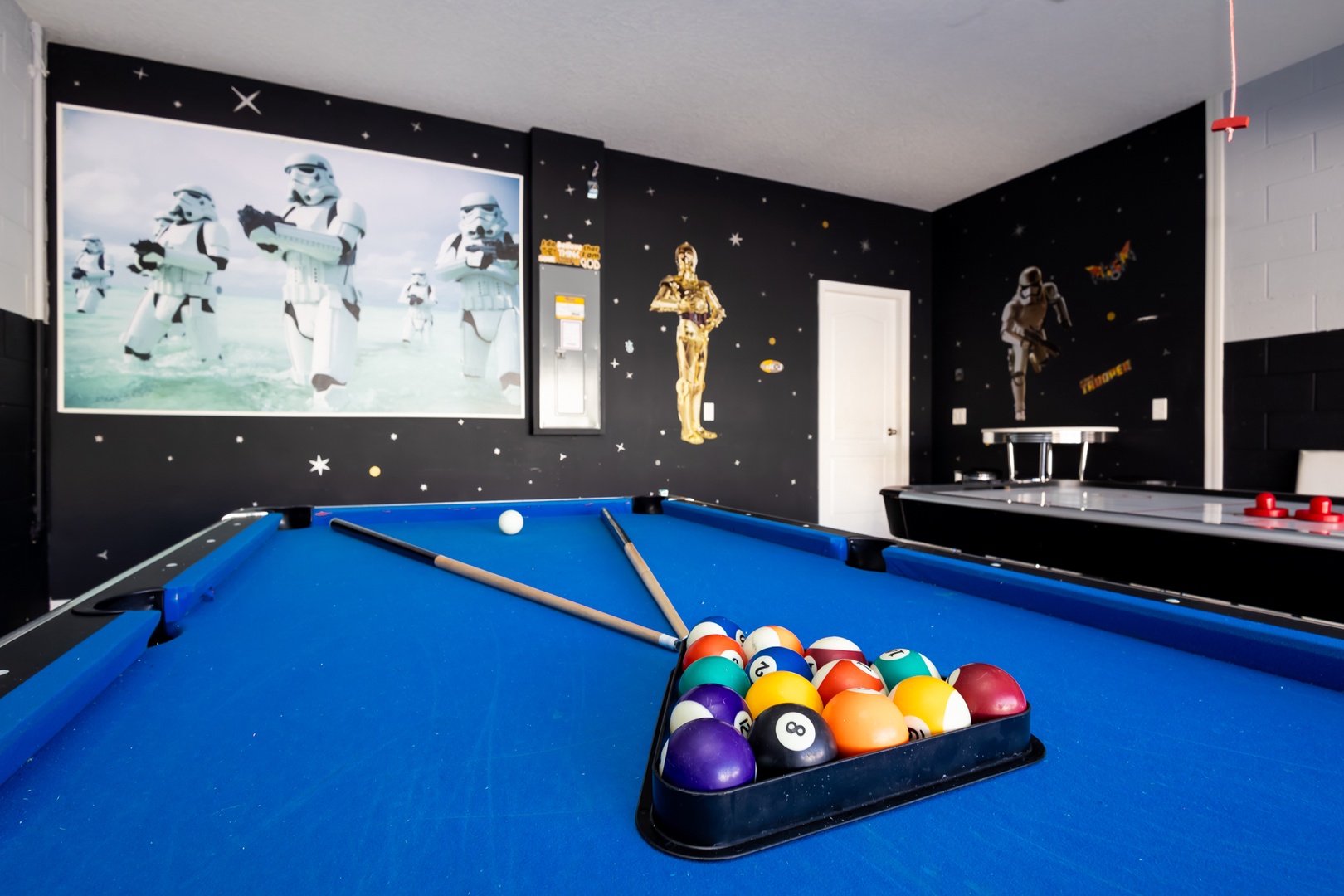 Unleash the Force in a Star Wars-themed game room!