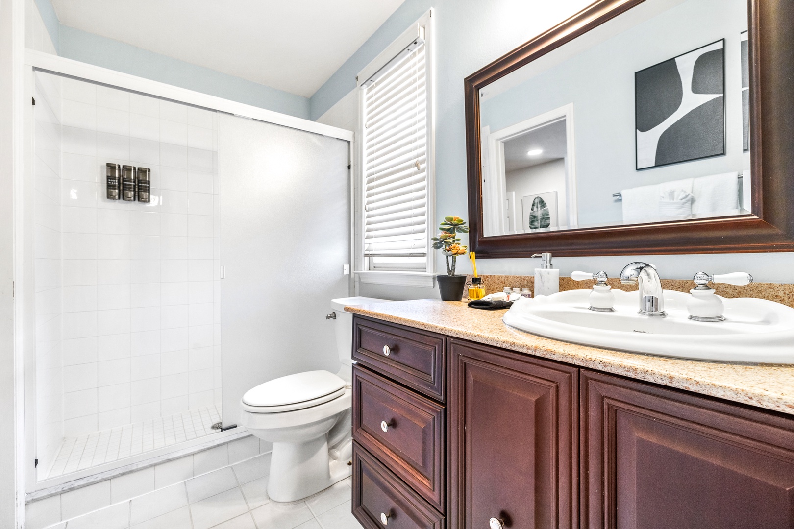 Ensuite bathroom with stand-up shower