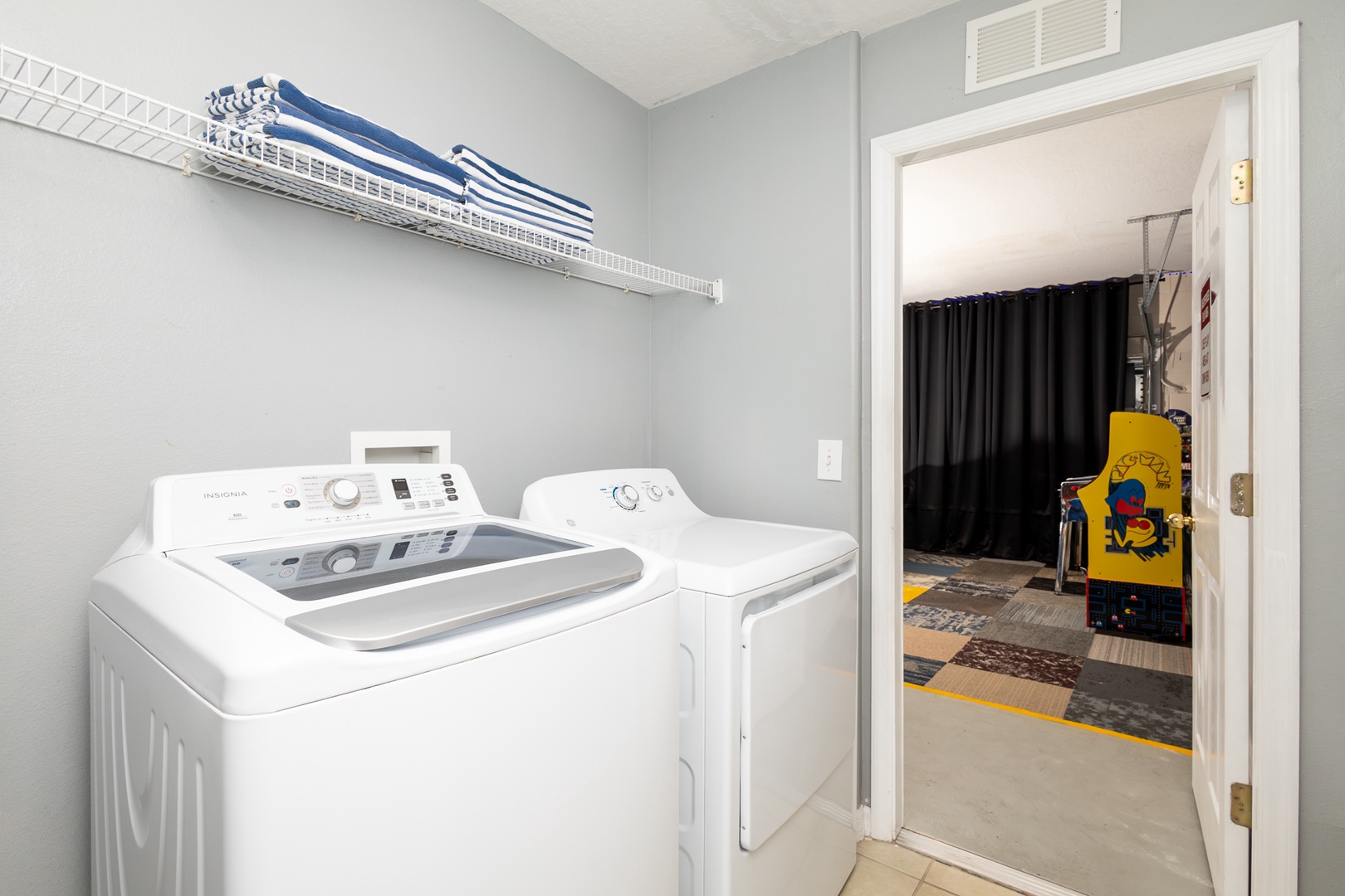 Private laundry is available for your stay!