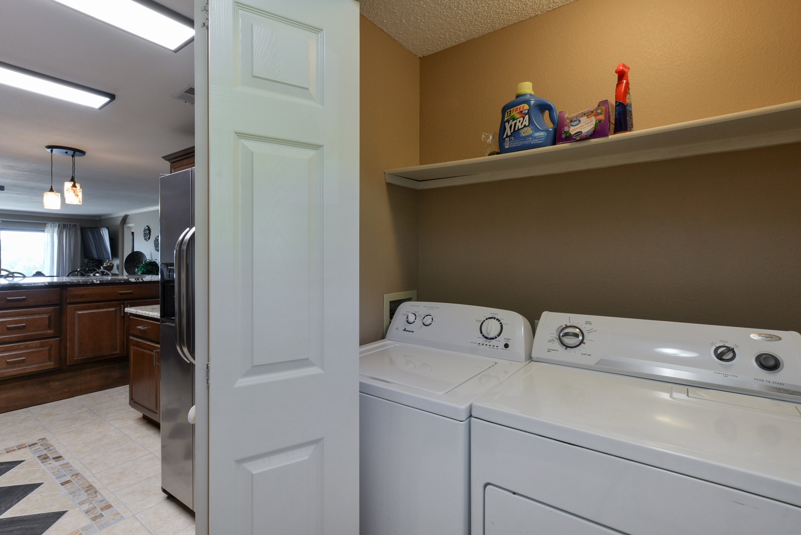 Laundry right in the unit
