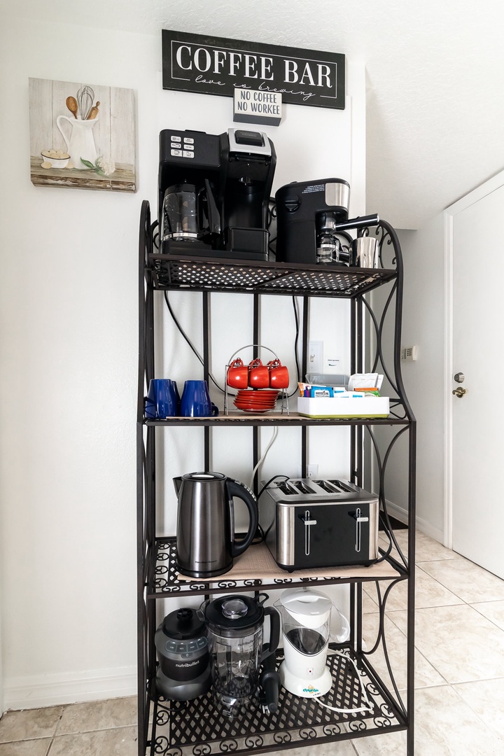 All of the kitchen appliances at your fingertips