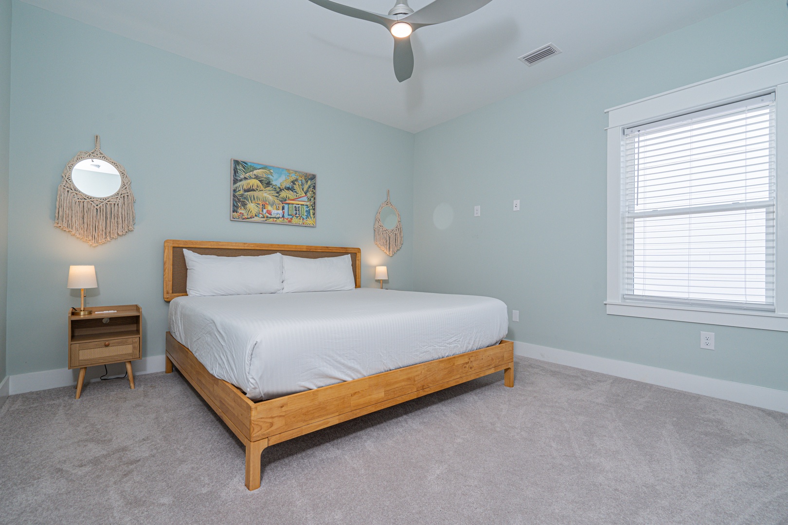 Bedroom 2 with king bed, and Smart TV