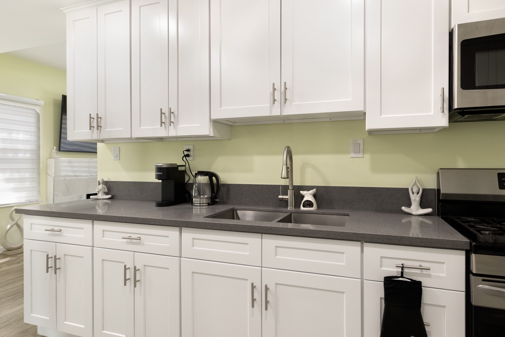 Kitchen is stocked with all your cooking needs