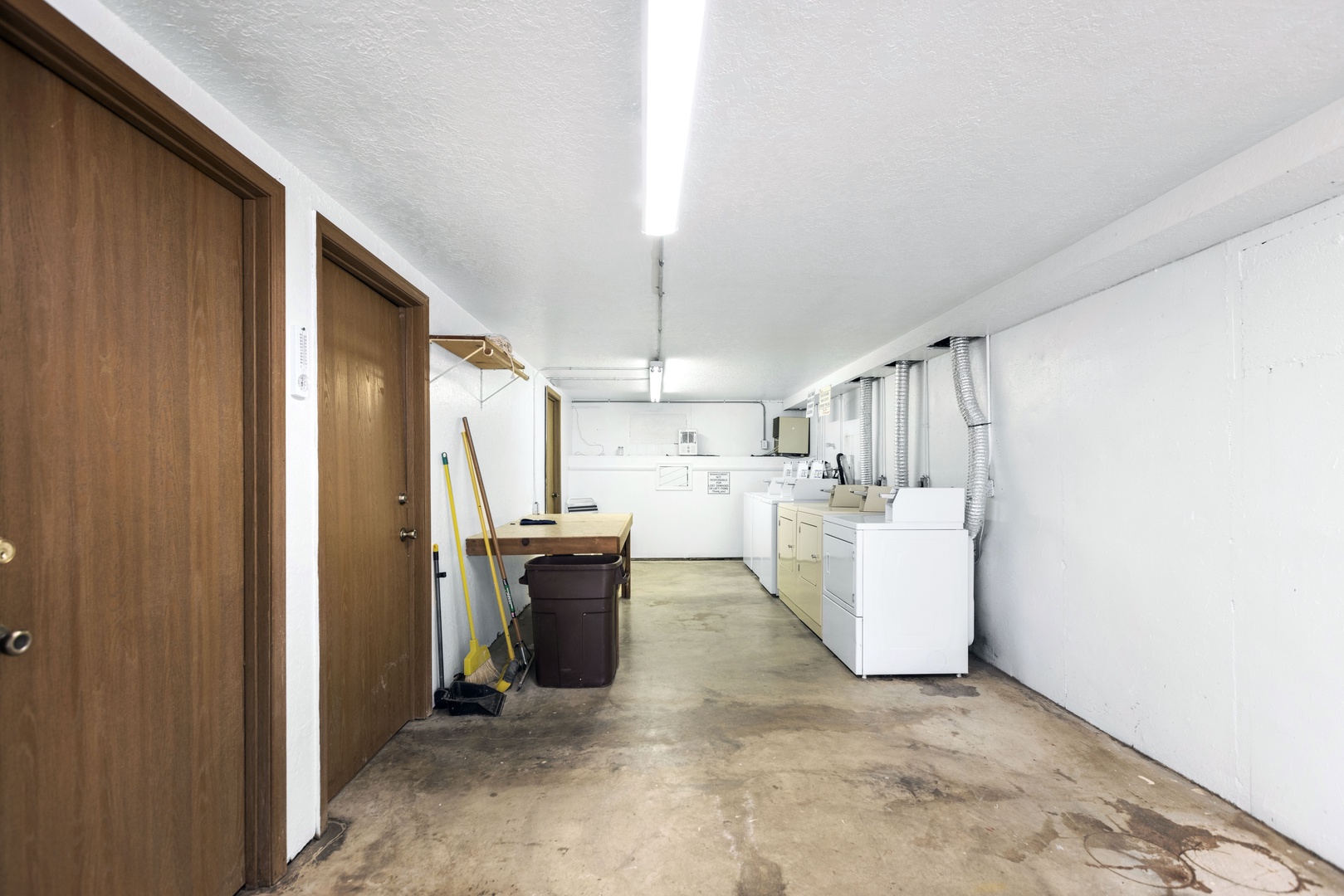 Communal, coin-operated laundry is available for your stay