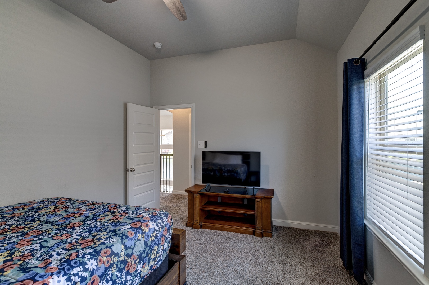 Bedroom 4 with queen bed, and Smart TV