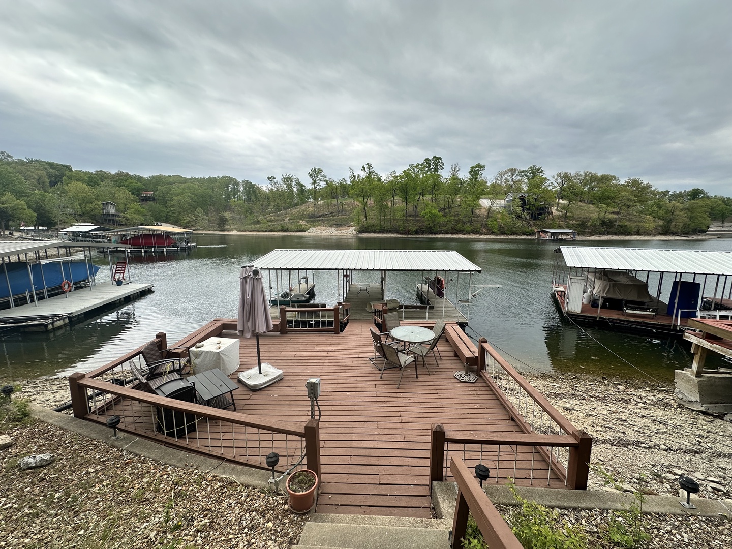 Exclusive access to the private boat dock awaits you