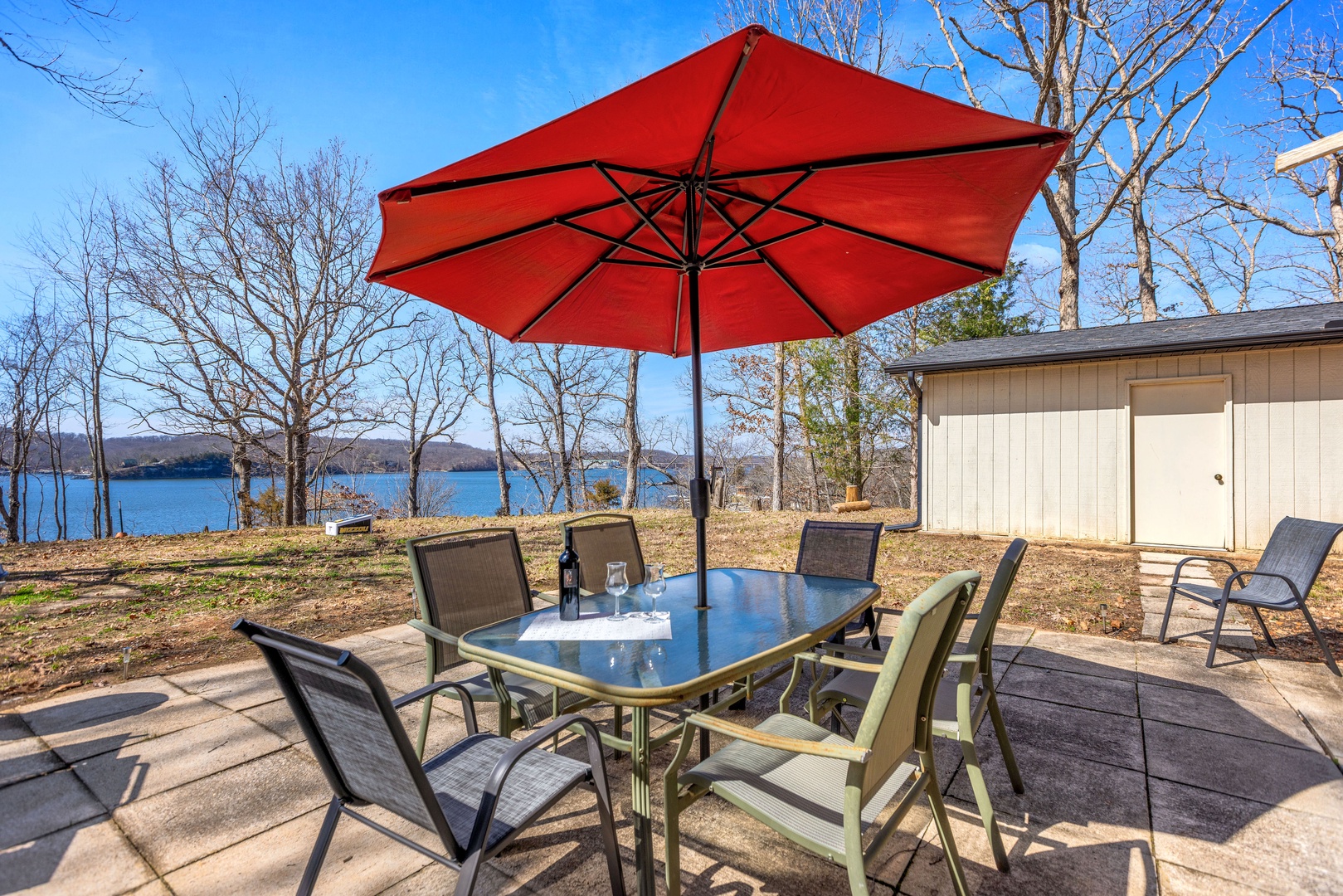 Enjoy the stunning lake view from the patio!