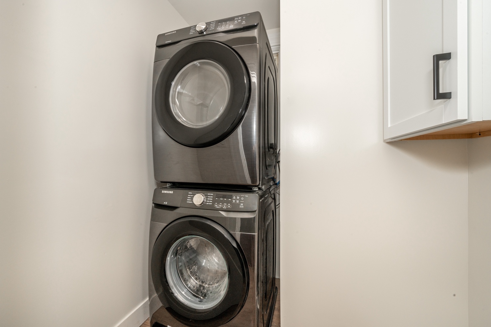 Private laundry is available in both units for your stay!