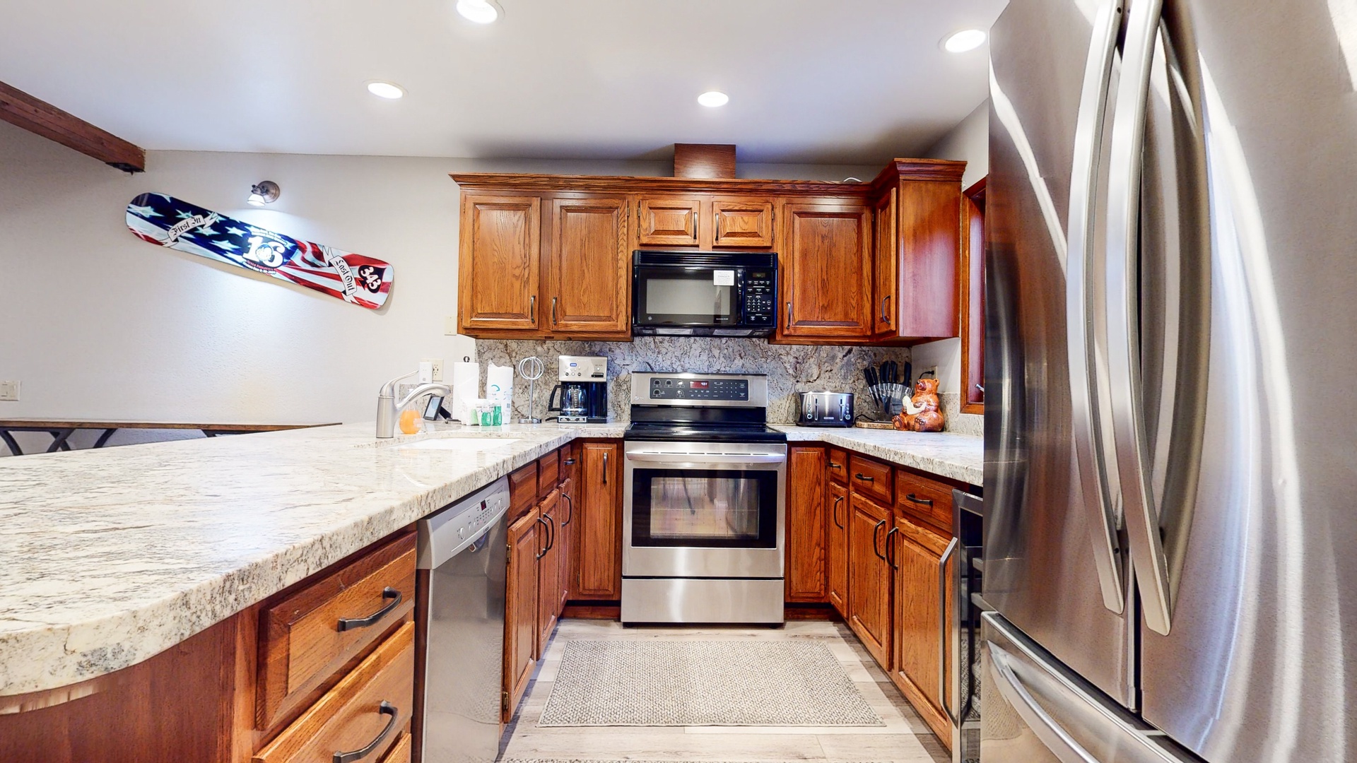 Kitchen has everything you will need to make that romantic dinner or dinner for the whole family