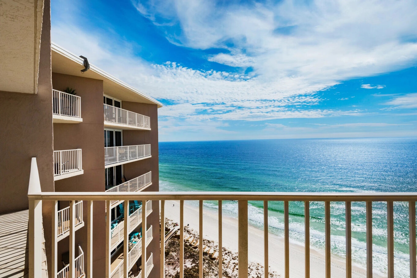 Enjoy stunning ocean views from your very own private balcony