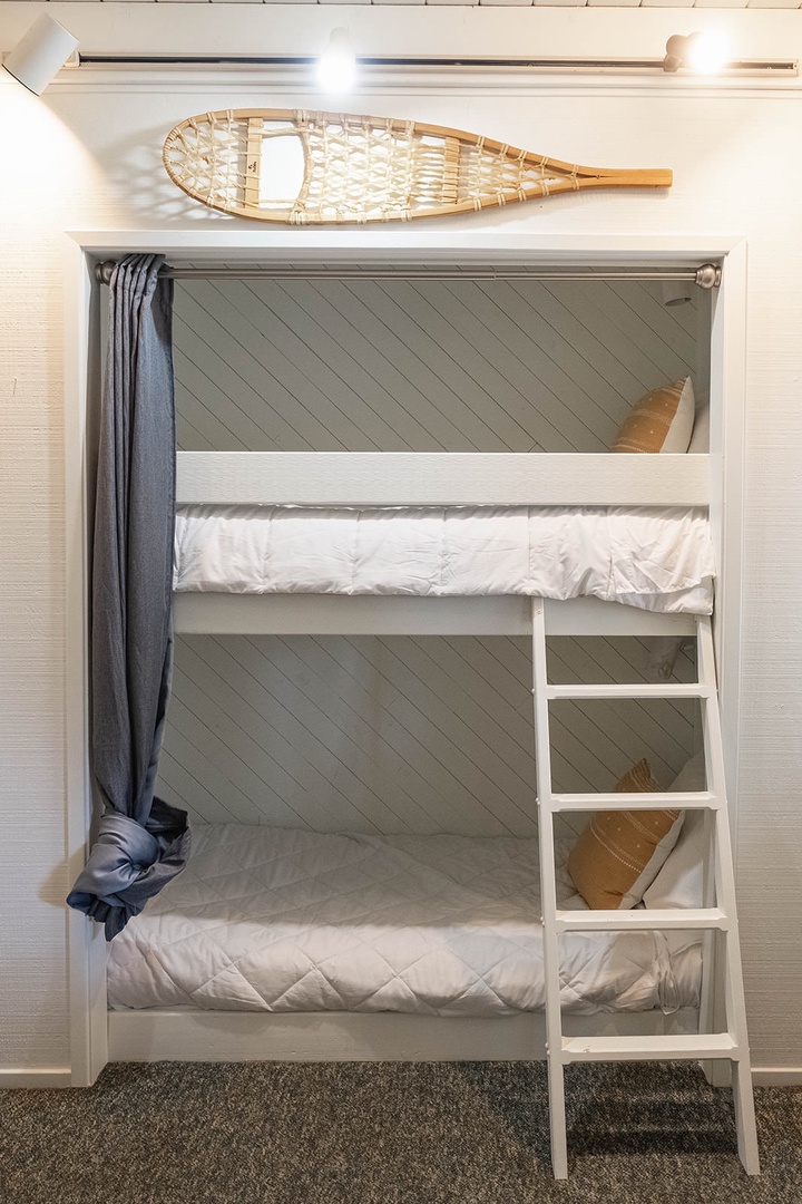 Full size Bunk Beds in open space in home