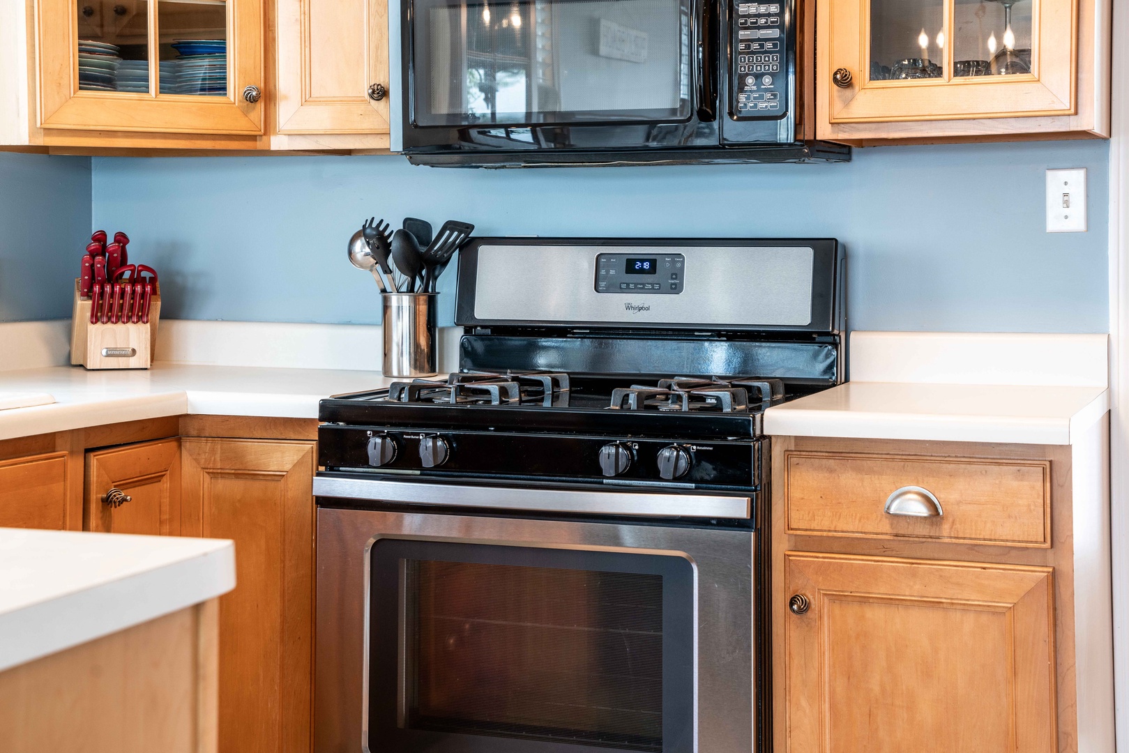 The inviting kitchen offers ample space & all the comforts of home