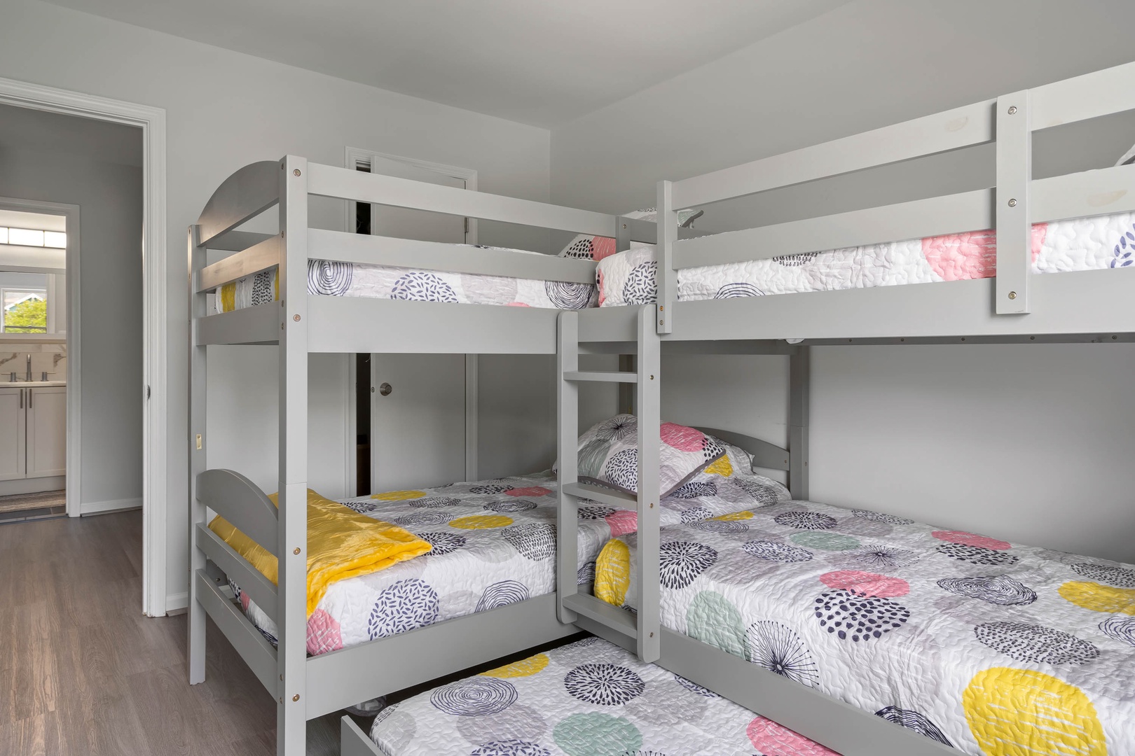 Second Floor Bedroom 4 with twin Bunk beds and Twin Trundle  and