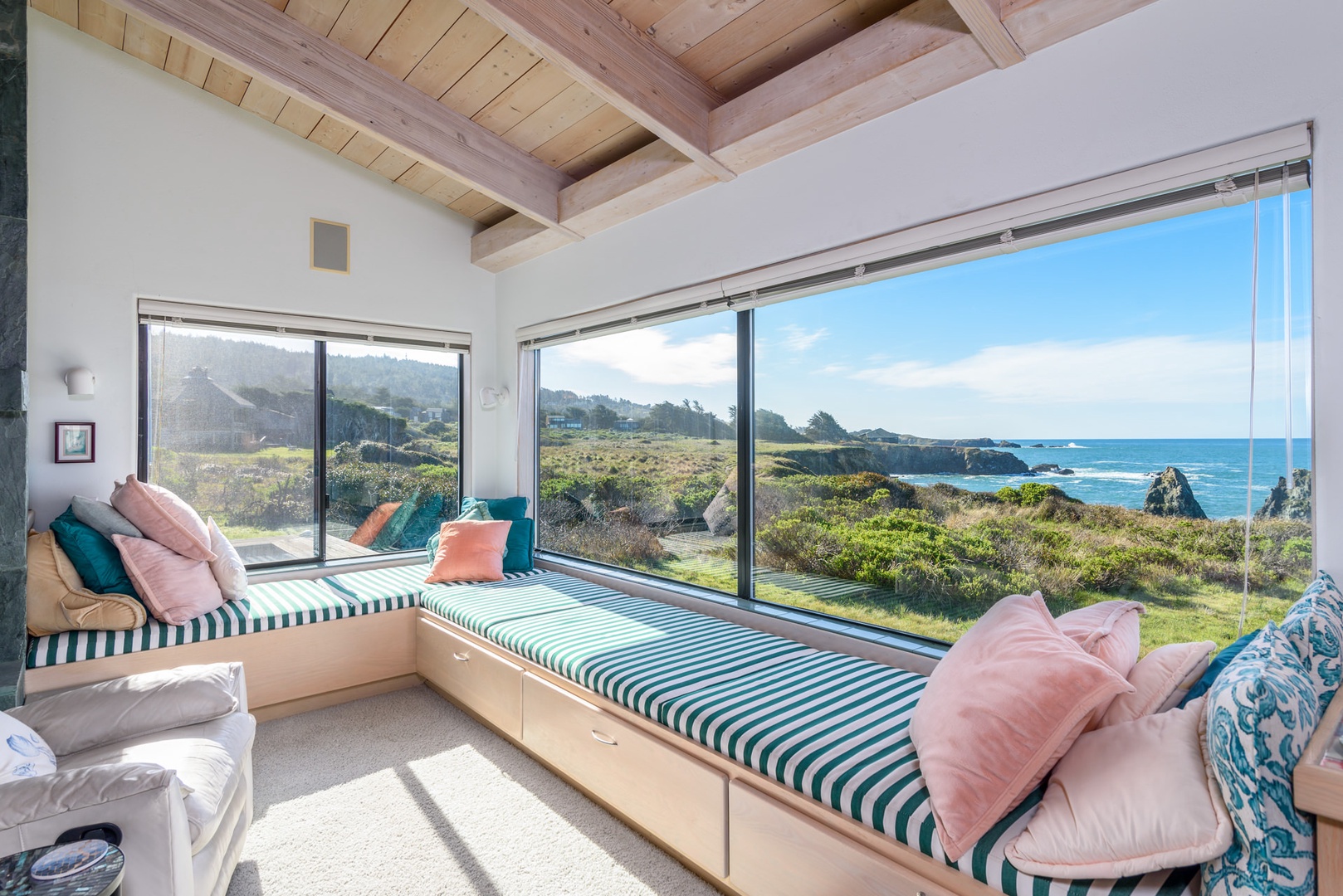 Panoramic ocean views from the house