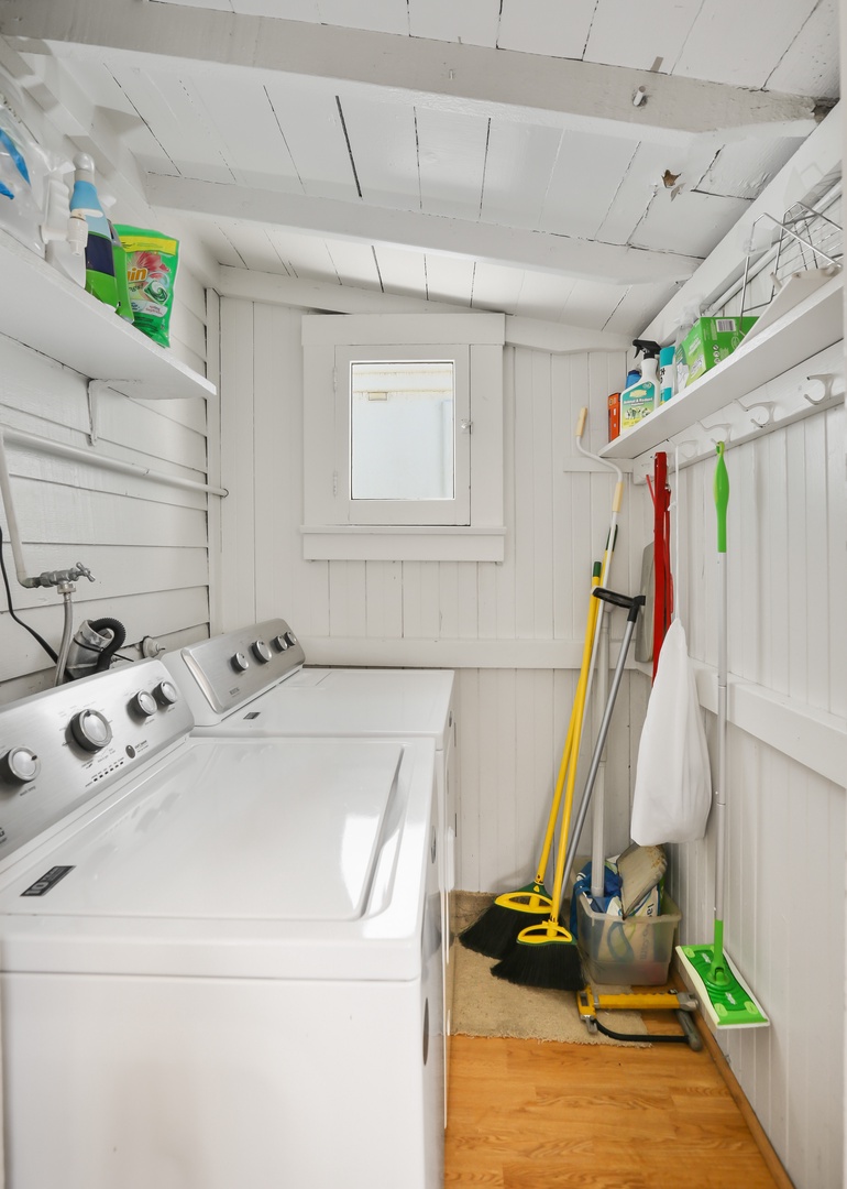 Washer and dryer in the unit