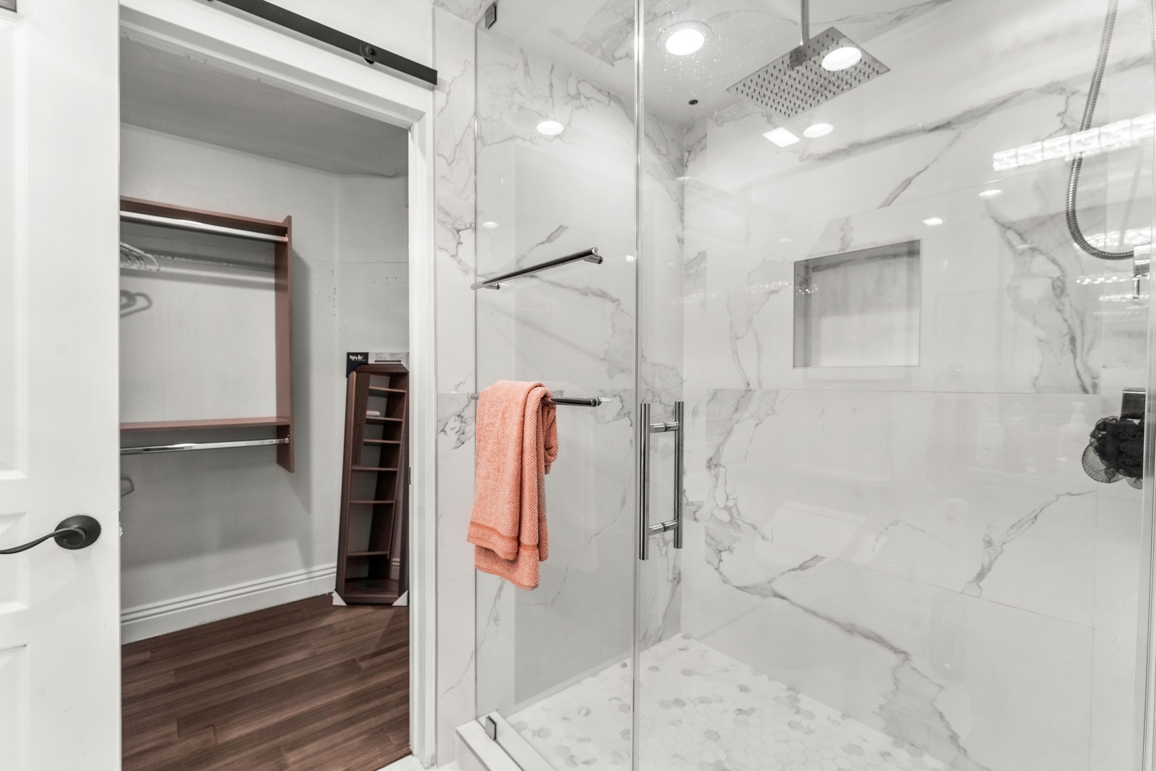 Bedroom 1 en suite with stand up shower