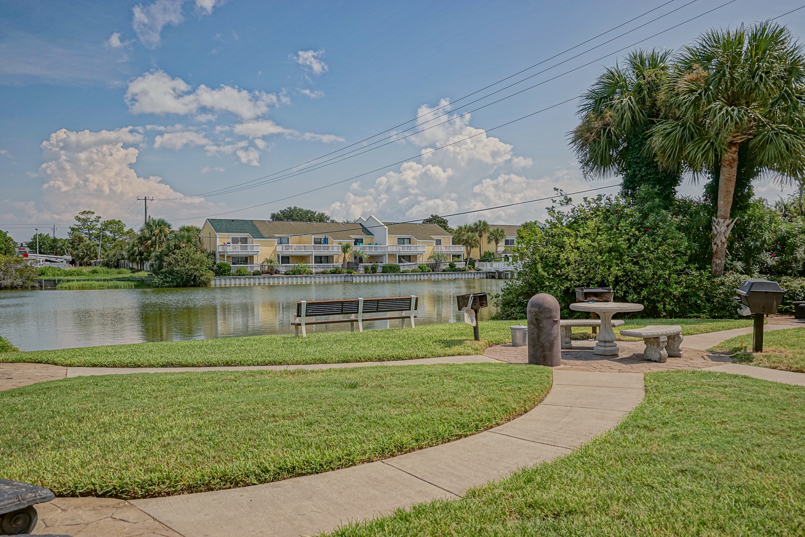 Bask in the Florida sunshine with water views while you grill up a feast!