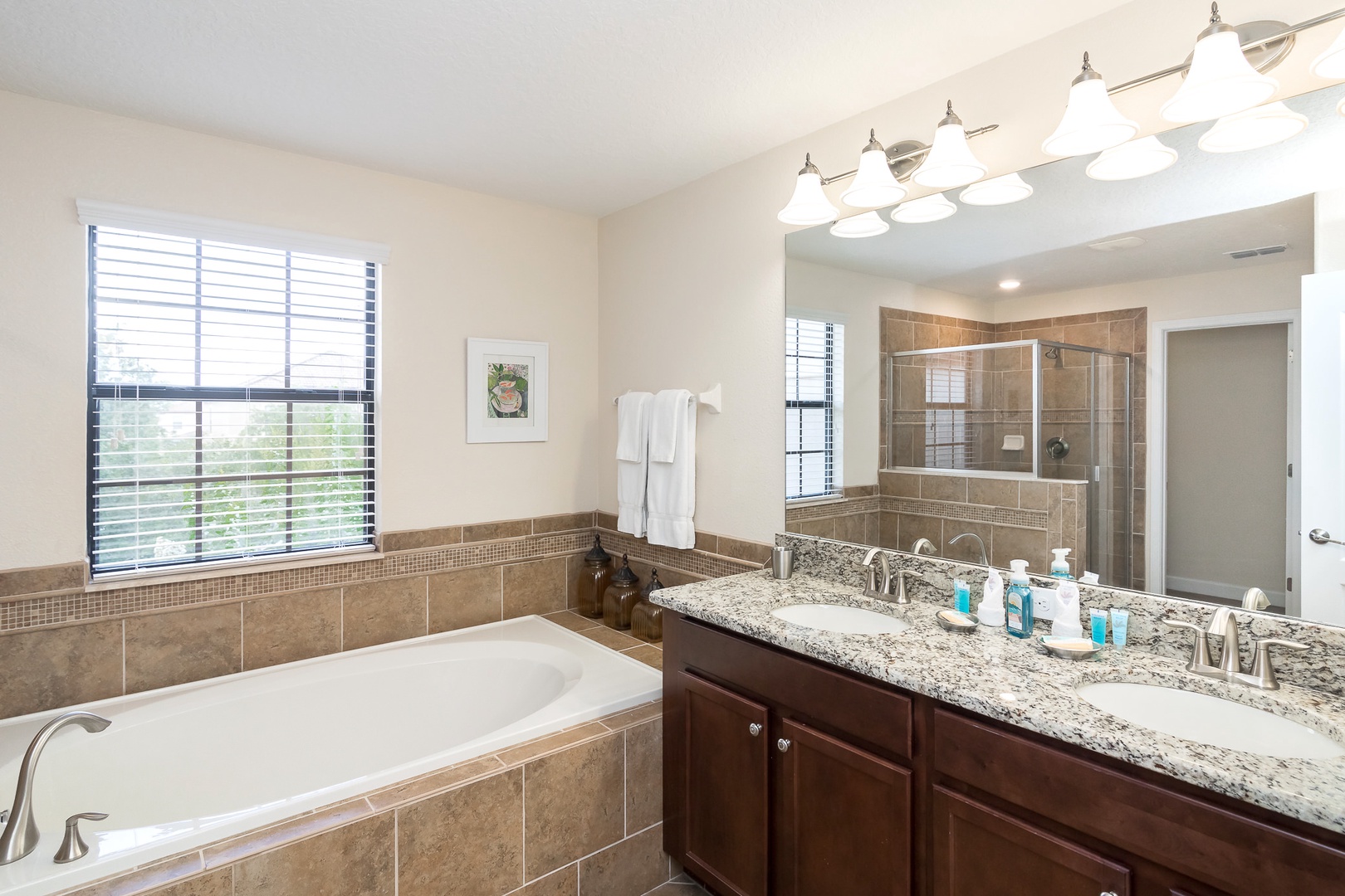 Bathroom 3 private en-suite with separate soaking tub, and stand up shower (2nd floor)