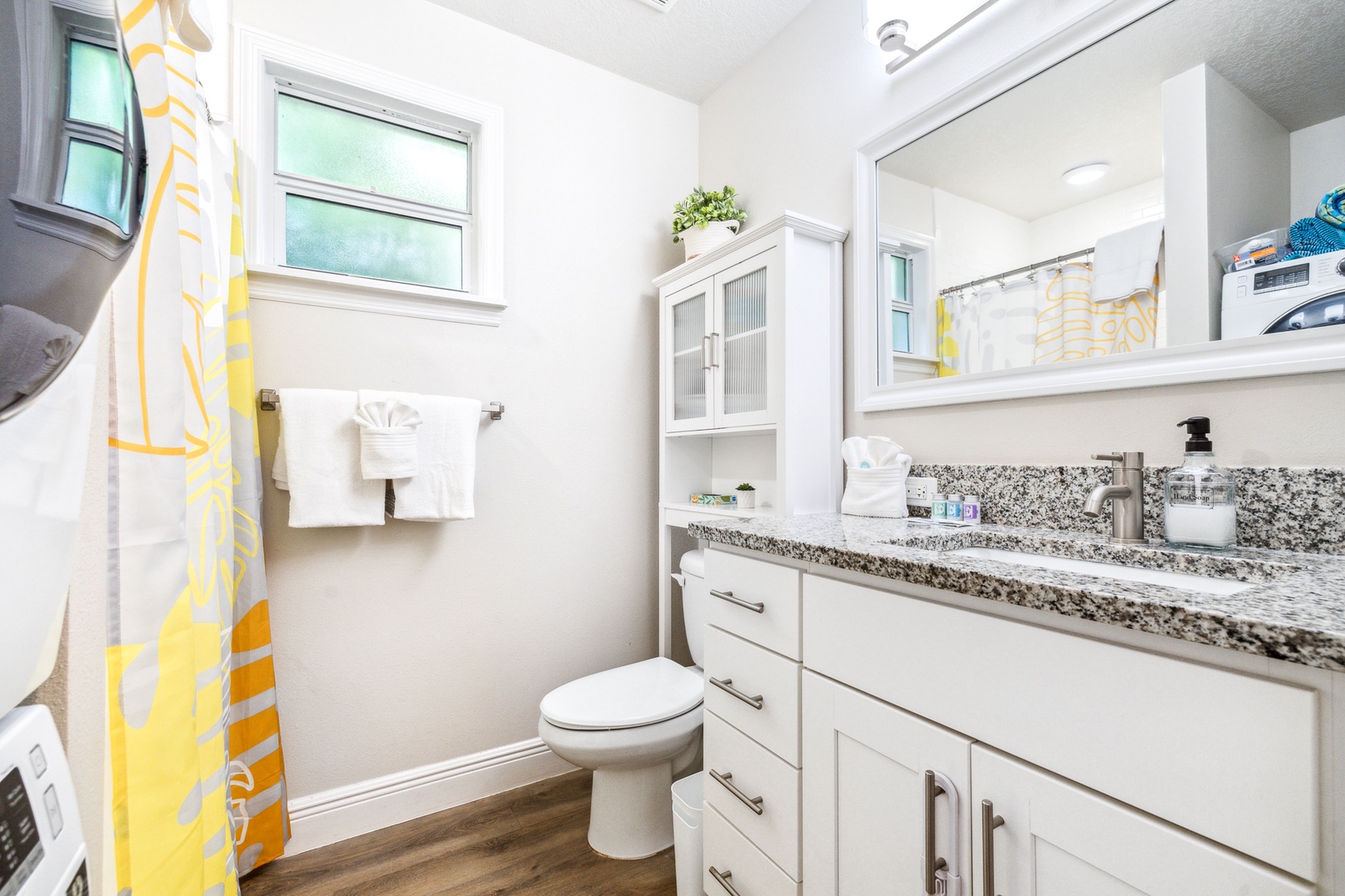 Bathroom with stand-up shower