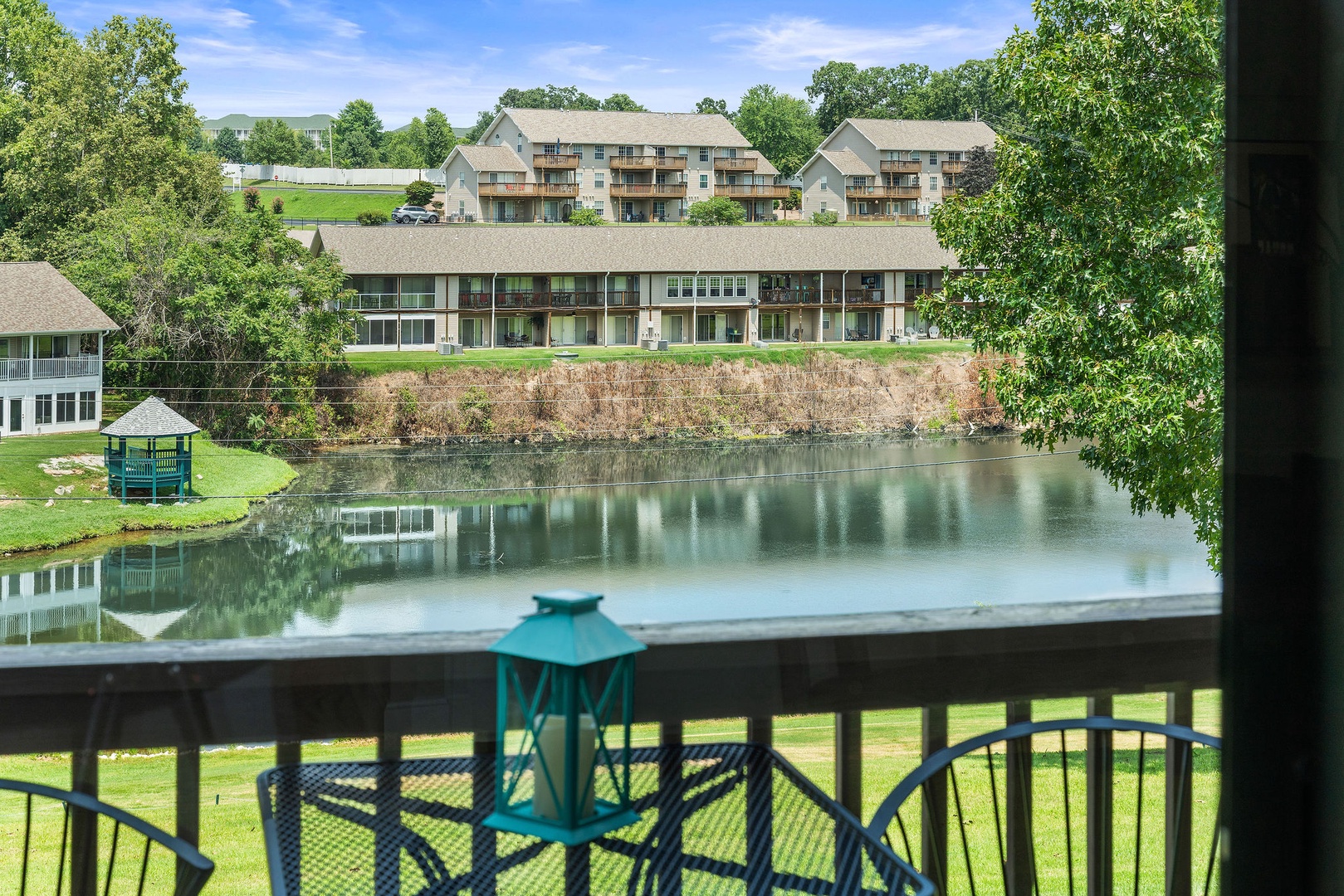 Sip morning coffee or enjoy a cocktail with water views on the balcony!