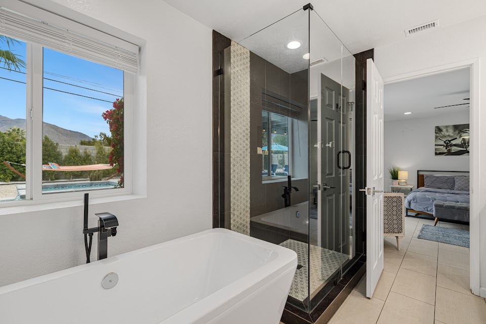 Bathroom #1 with Shower and Tub