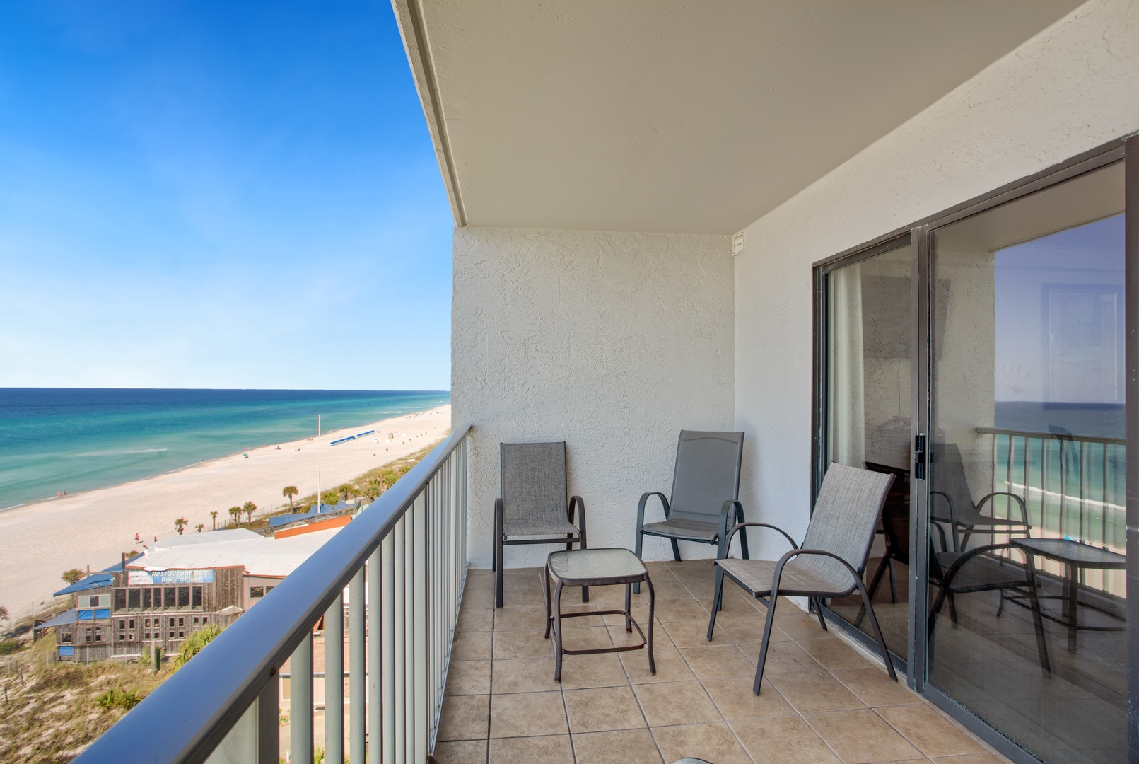 Take in the ocean breeze on your private balcony, enjoying outdoor seating and unbeatable views