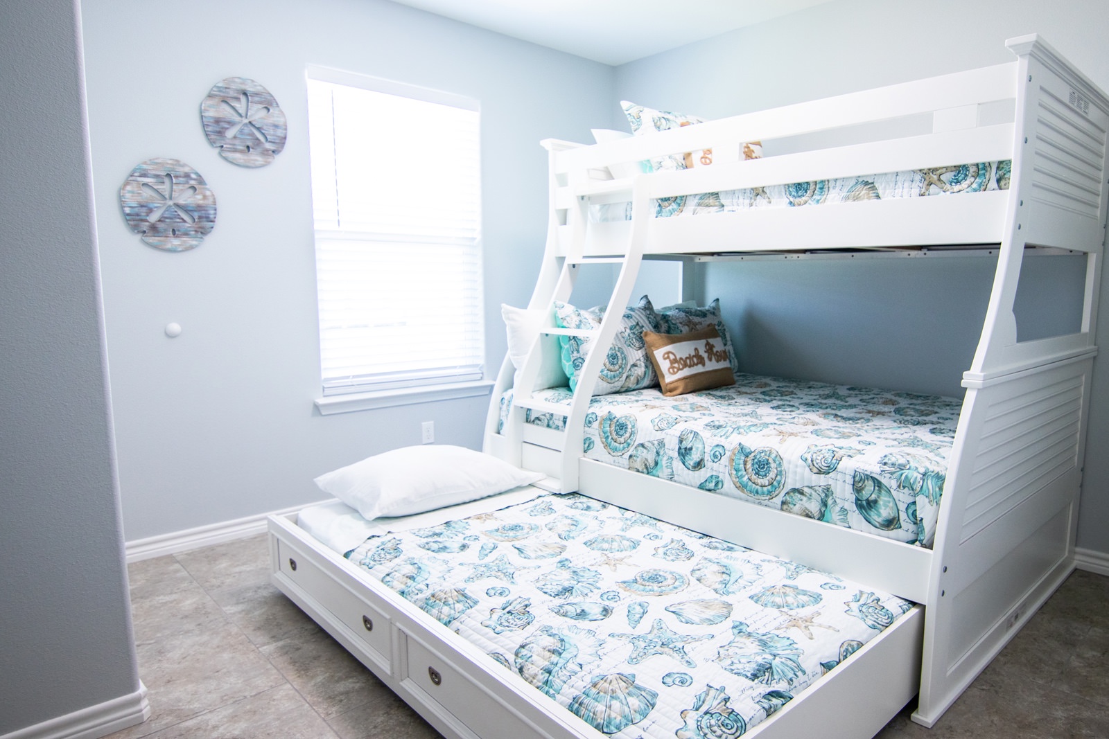 Bedroom #2 with Twin over Full Bunk Beds & Twin Trundle