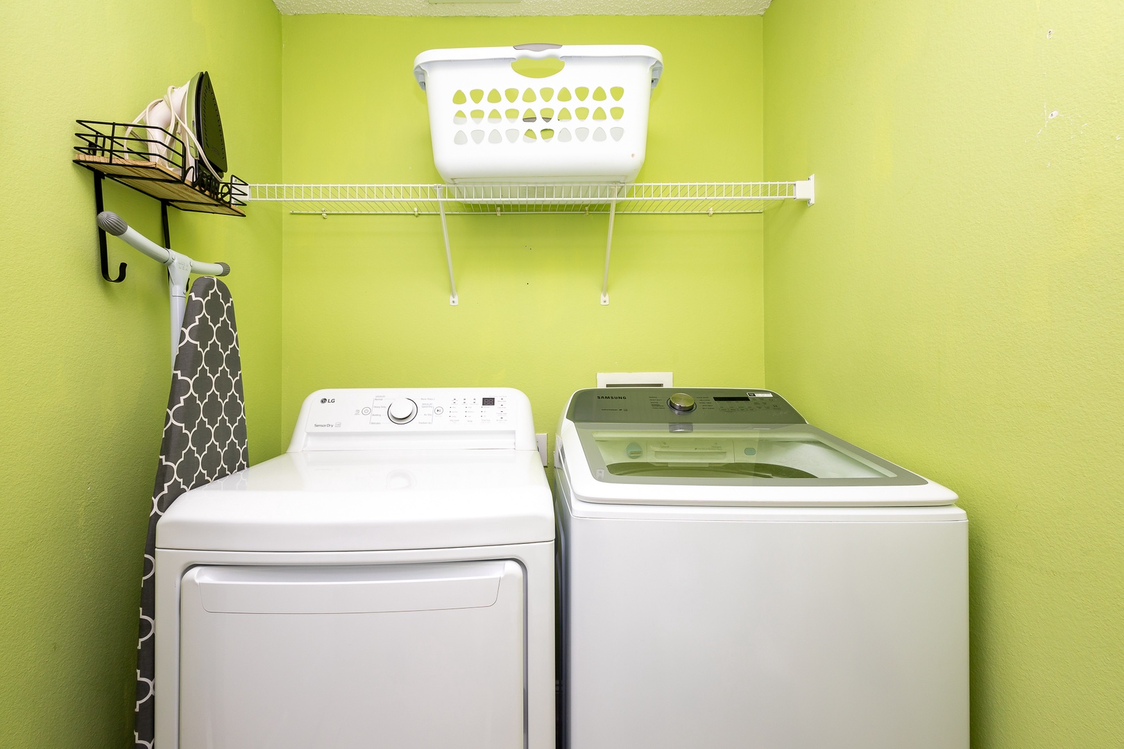 Private laundry is available for your stay, located on the first floor