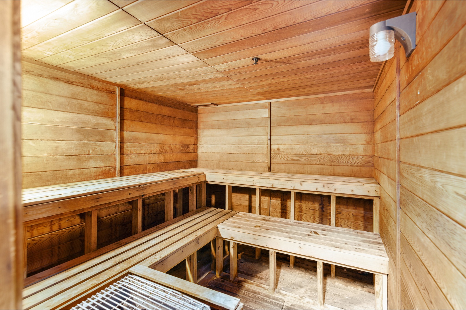 Relax & unwind in the community sauna and steam room