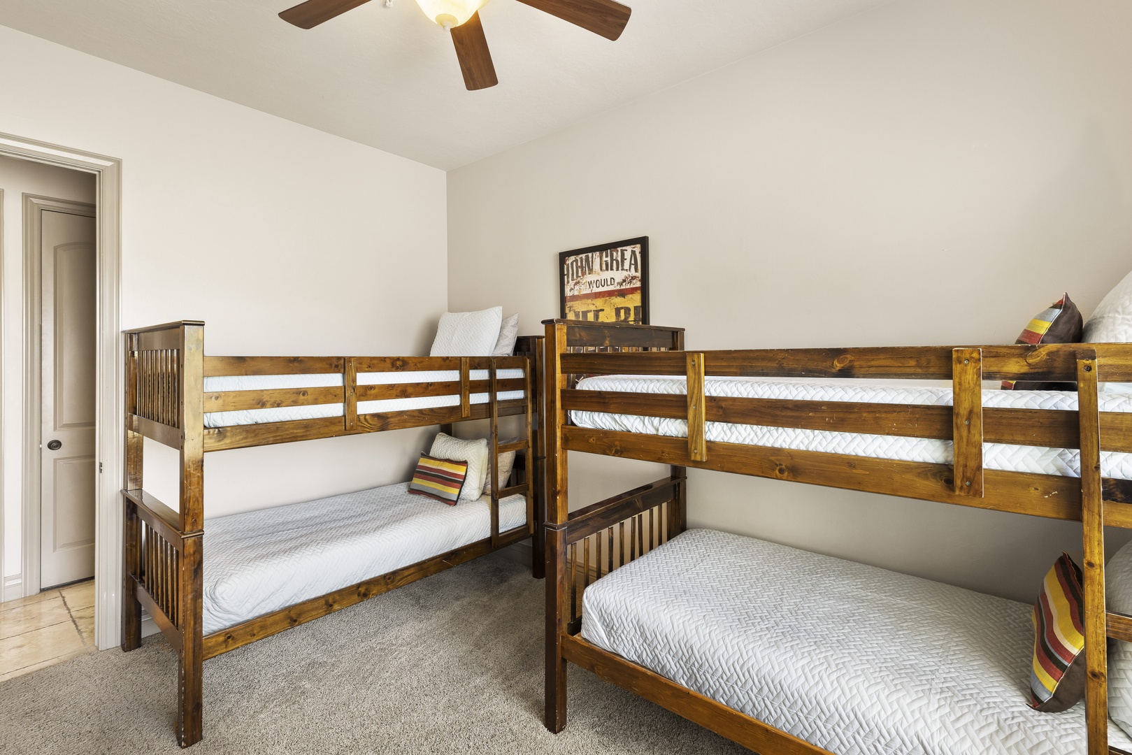 Bedroom #3 with Bunk Beds, all Twins