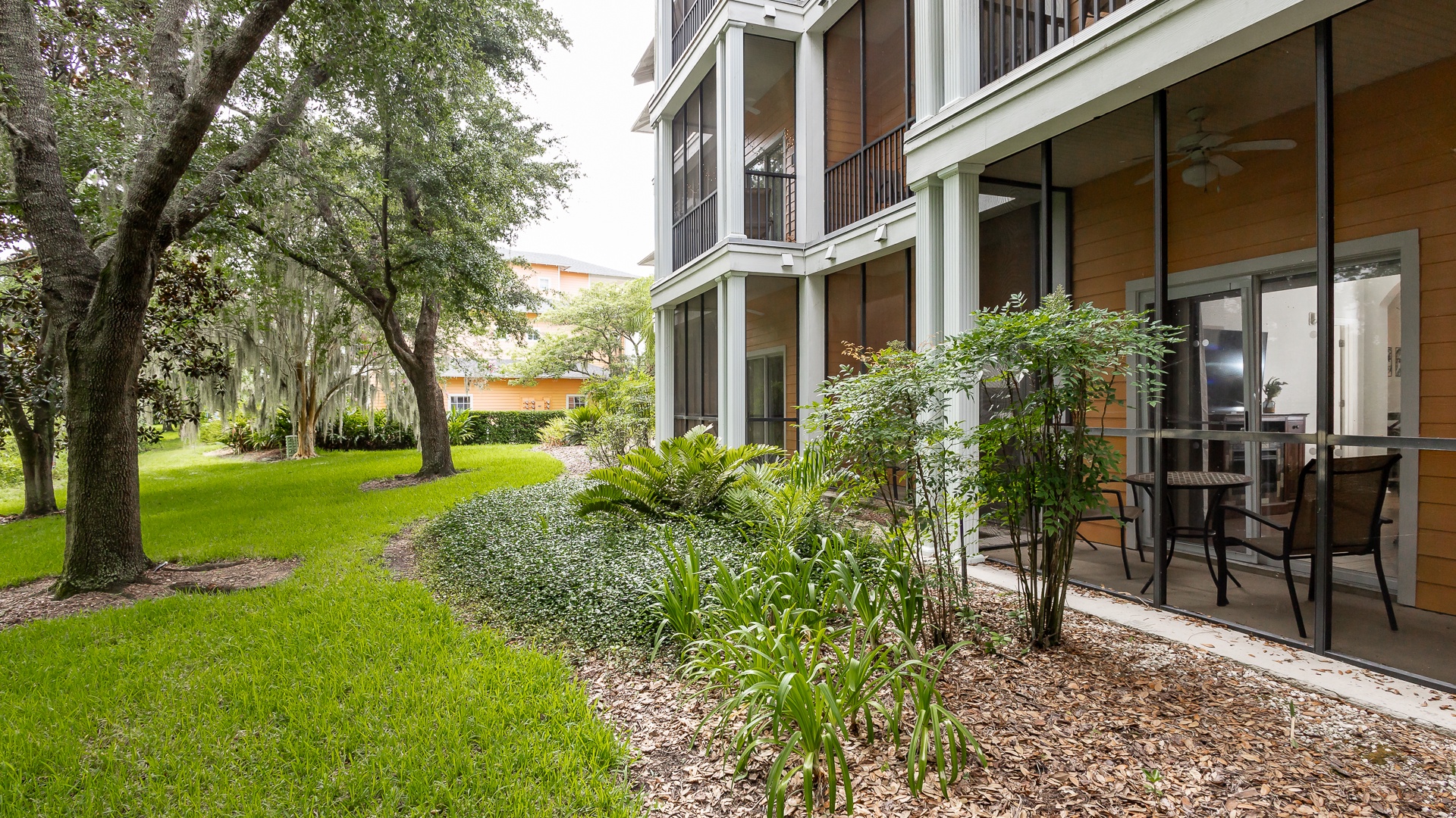 Enjoy the fresh air on the screened patio