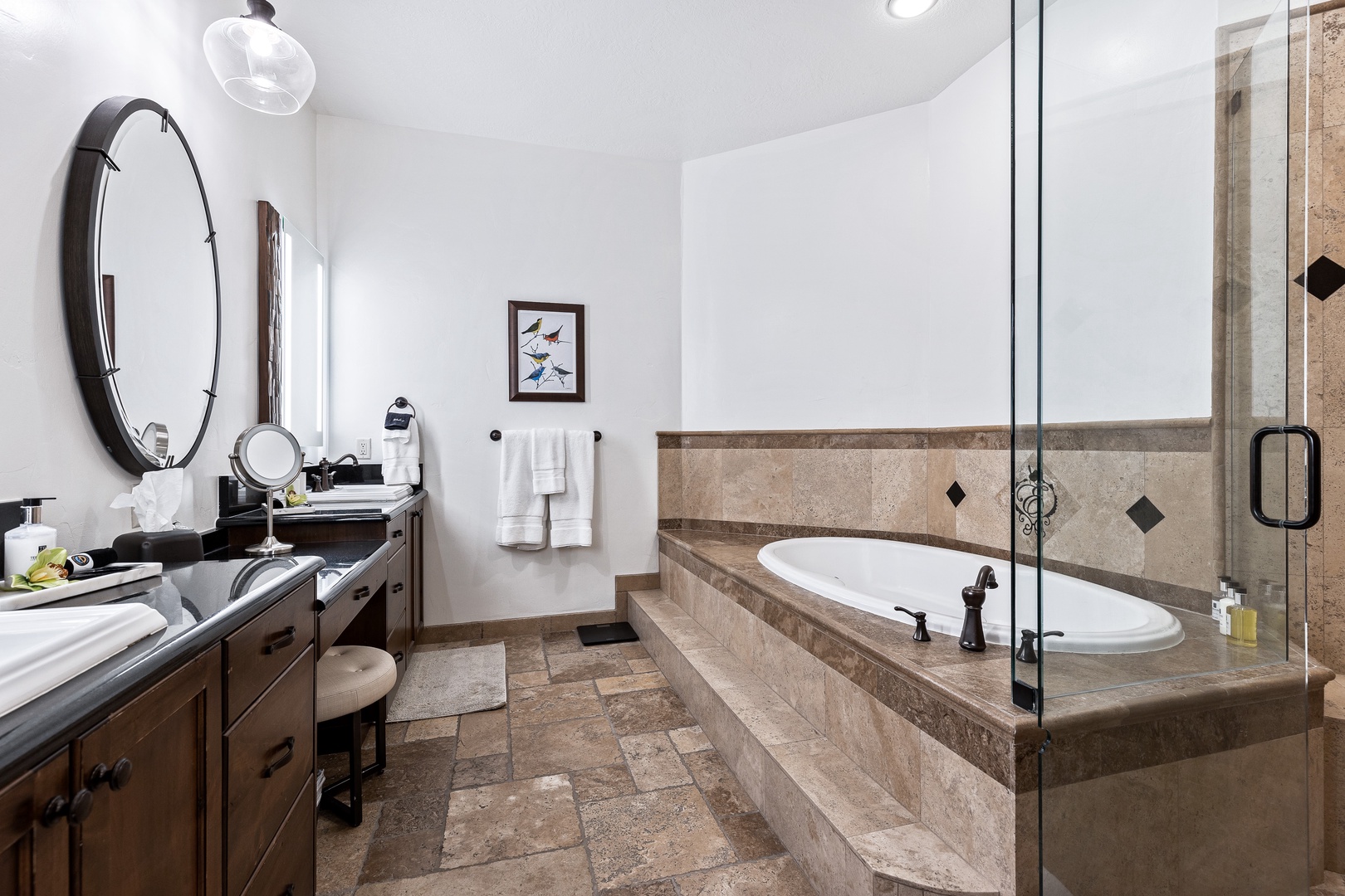 Master Bathroom w/ Jacuzzi Tub & Large Walk-In Shower