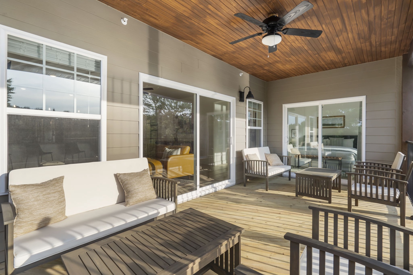 Take in the stunning views while lounging on the private back deck