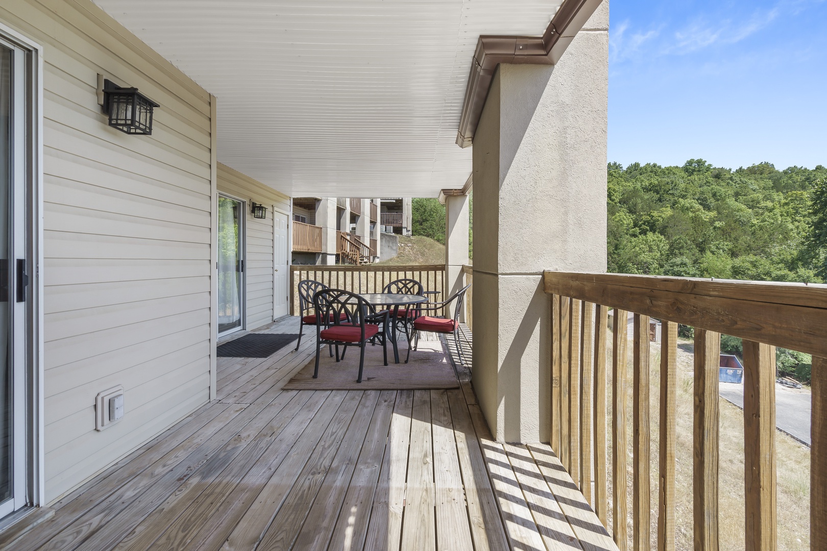 Spacious balcony