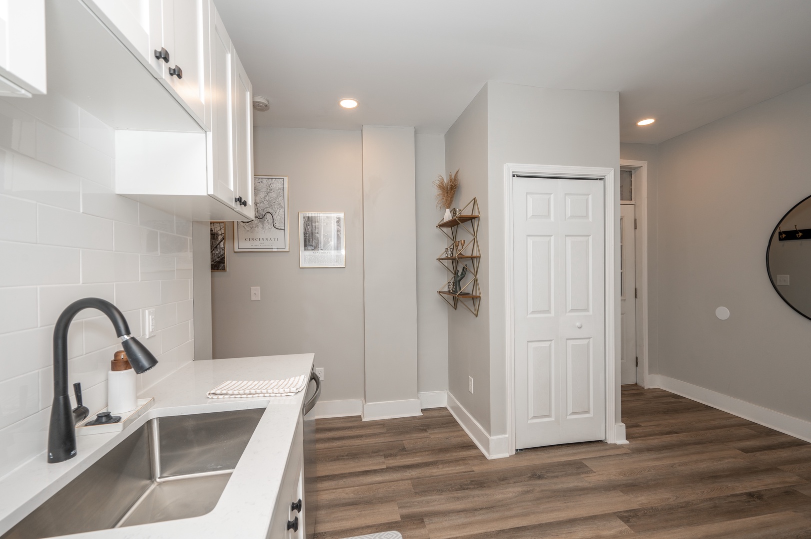 Apt 1 – The kitchen is spacious & well equipped for your visit to Covington