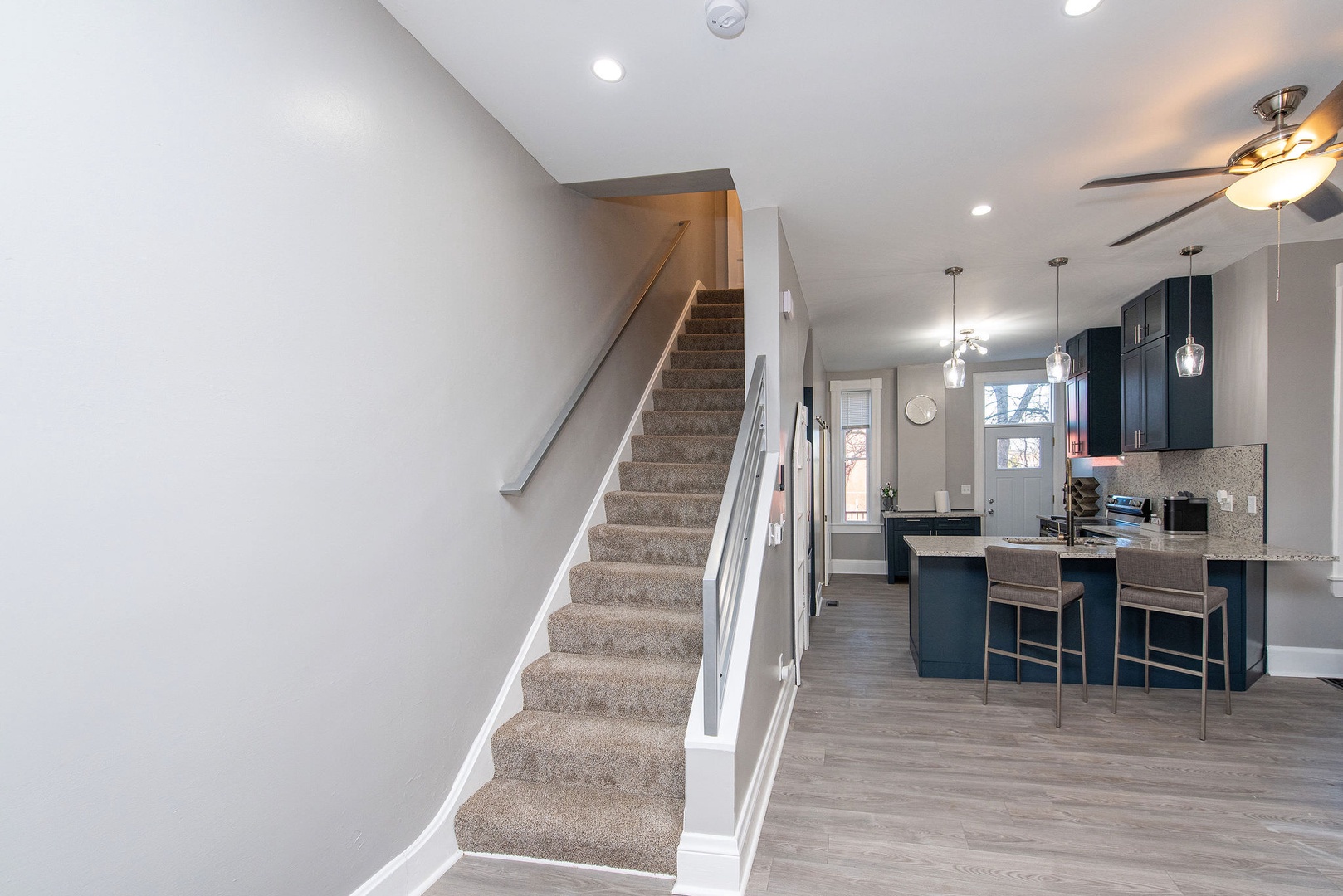 Suite 2 – Venture upstairs to find 3 comfortable bedrooms & a full bath