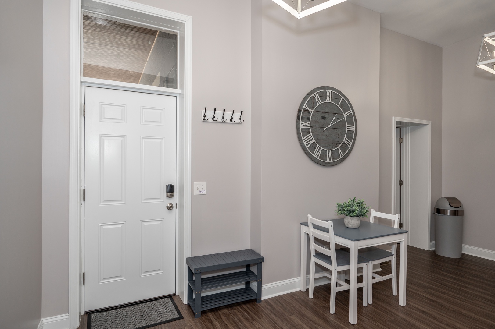 Dining table with seating for 2