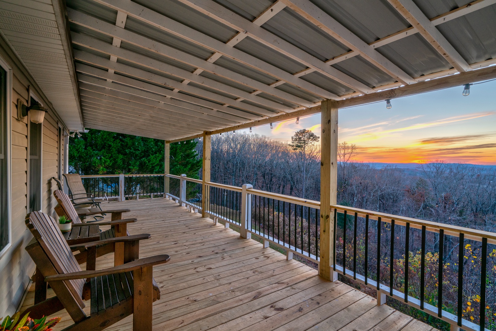 The sunsetting over Ellijay and you will have a front row seat