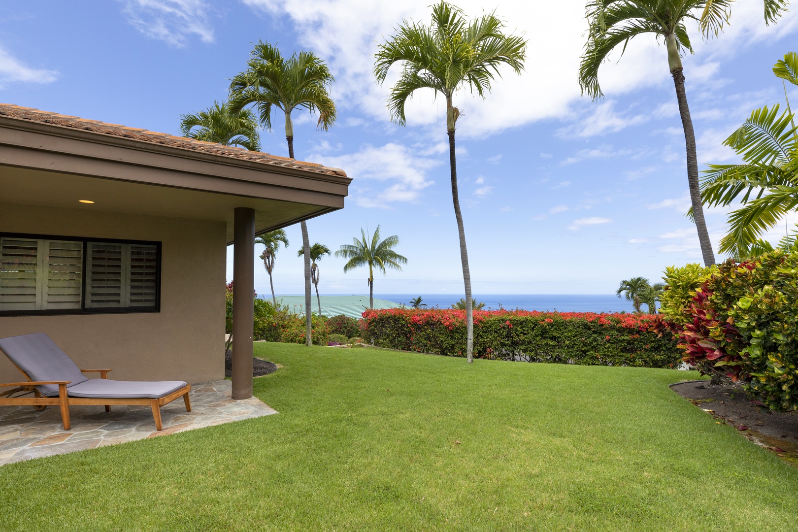 Enjoy serenity and ocean views from the backyard