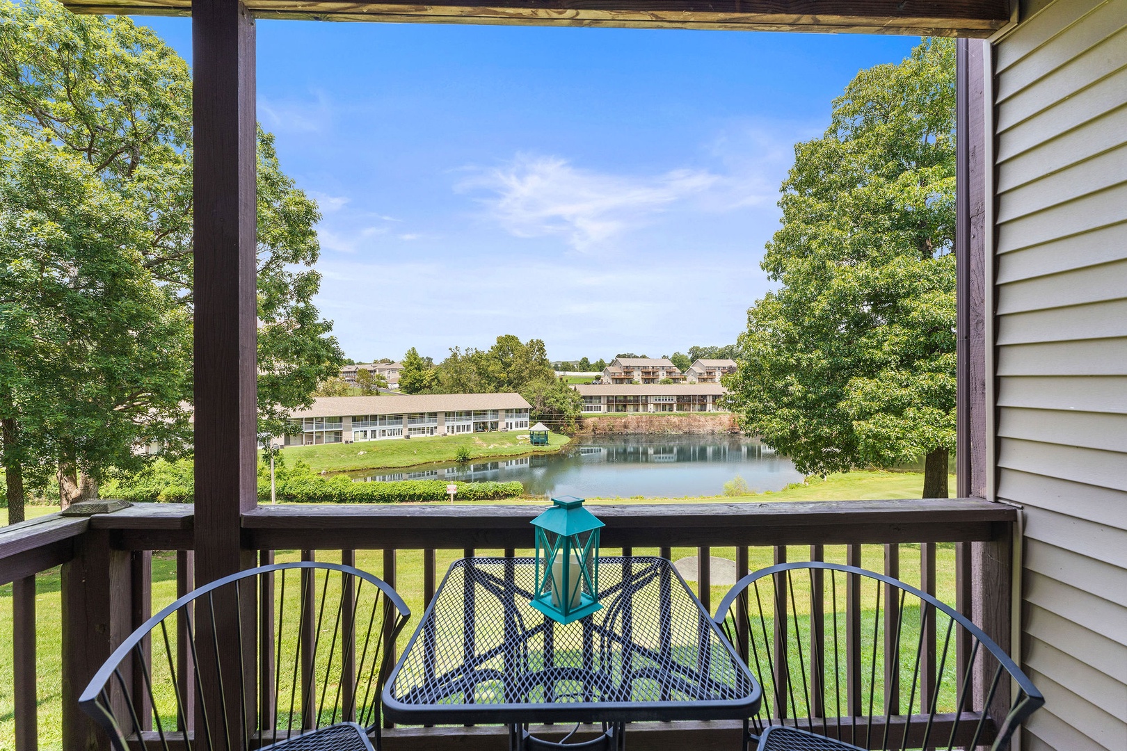 Sip morning coffee or enjoy a cocktail with water views on the balcony!