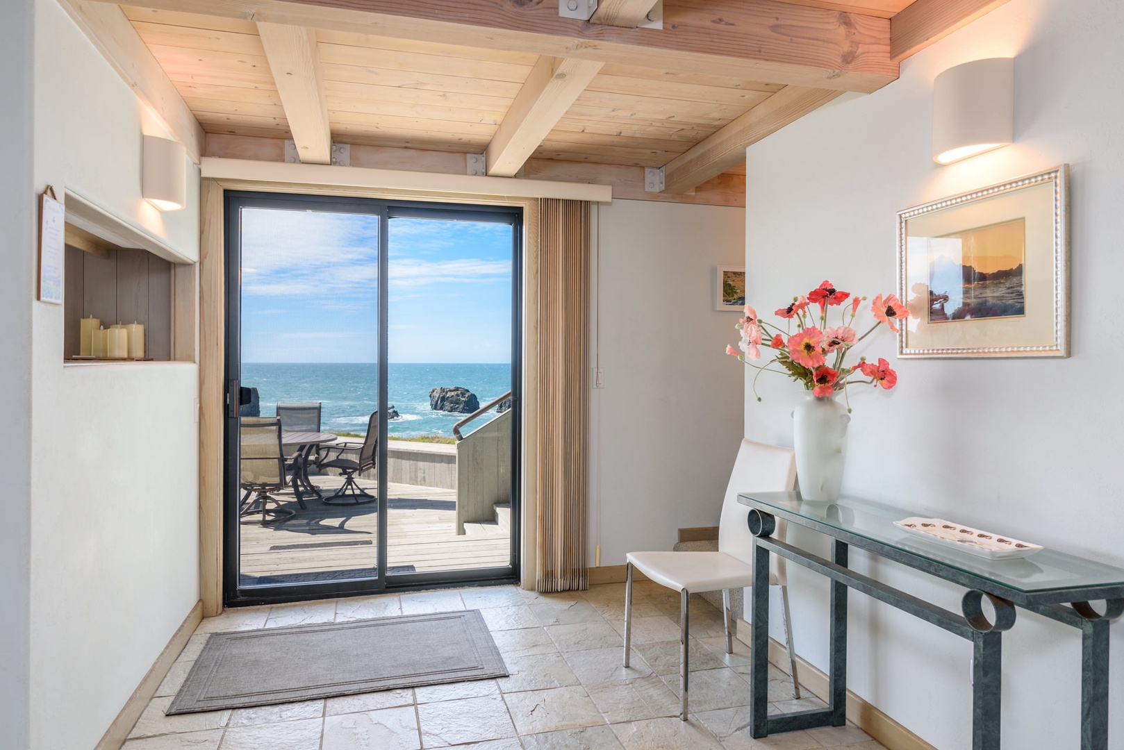 Entry to patio