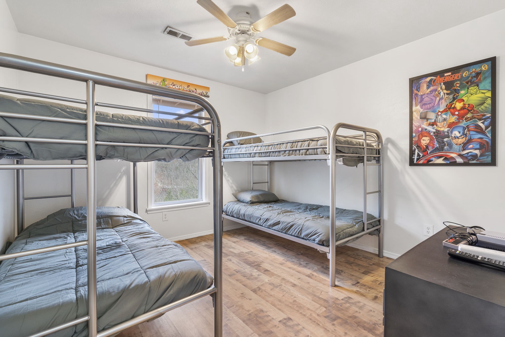 Bedroom #3 Bunk Beds with Twin Beds