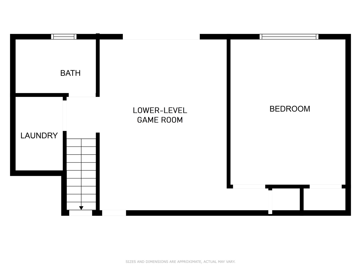The lower level offers a fantastic game room, laundry, & an additional bedroom