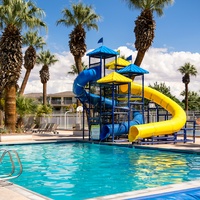 Community Pool with Water Slides