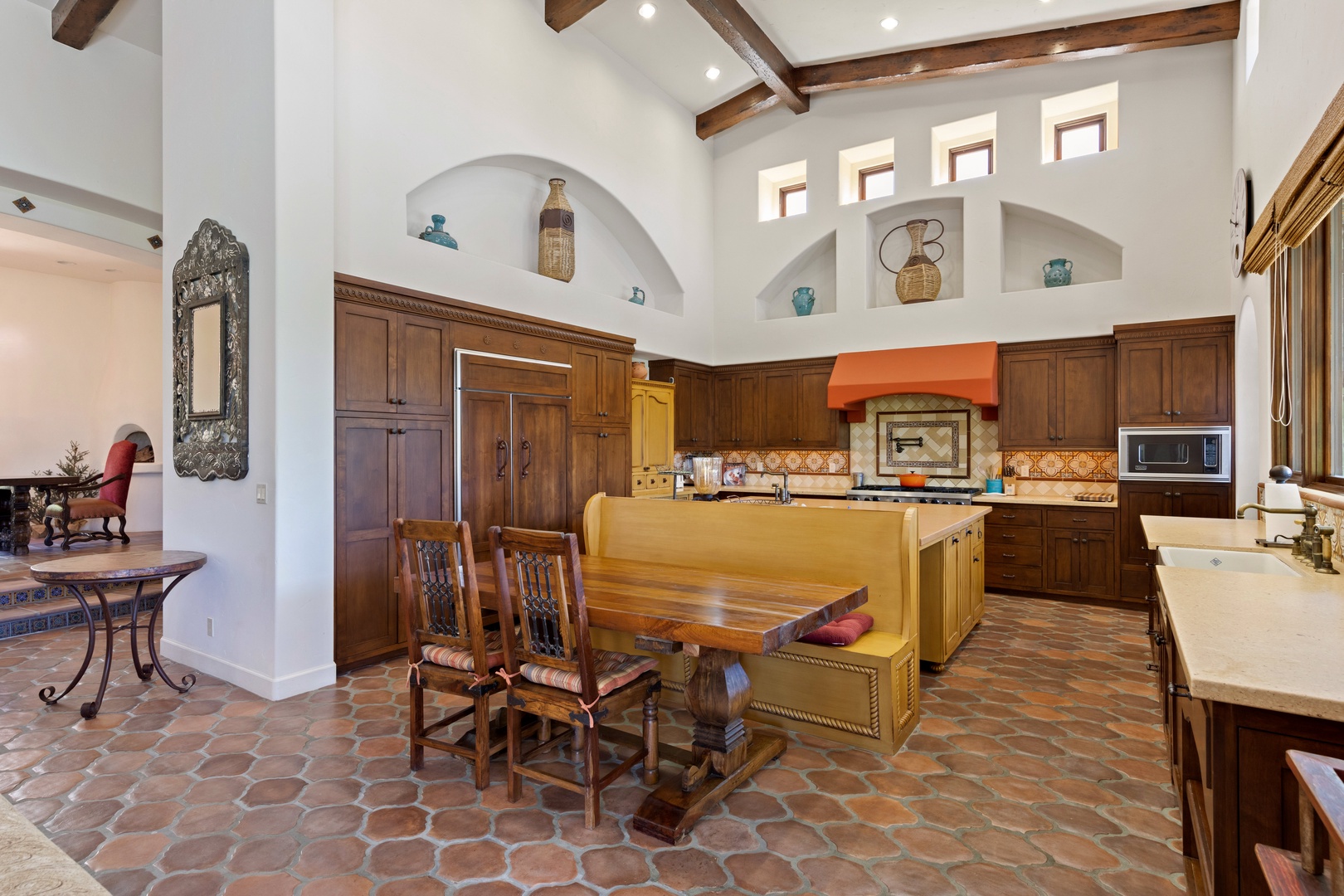Additional seating in the kitchen