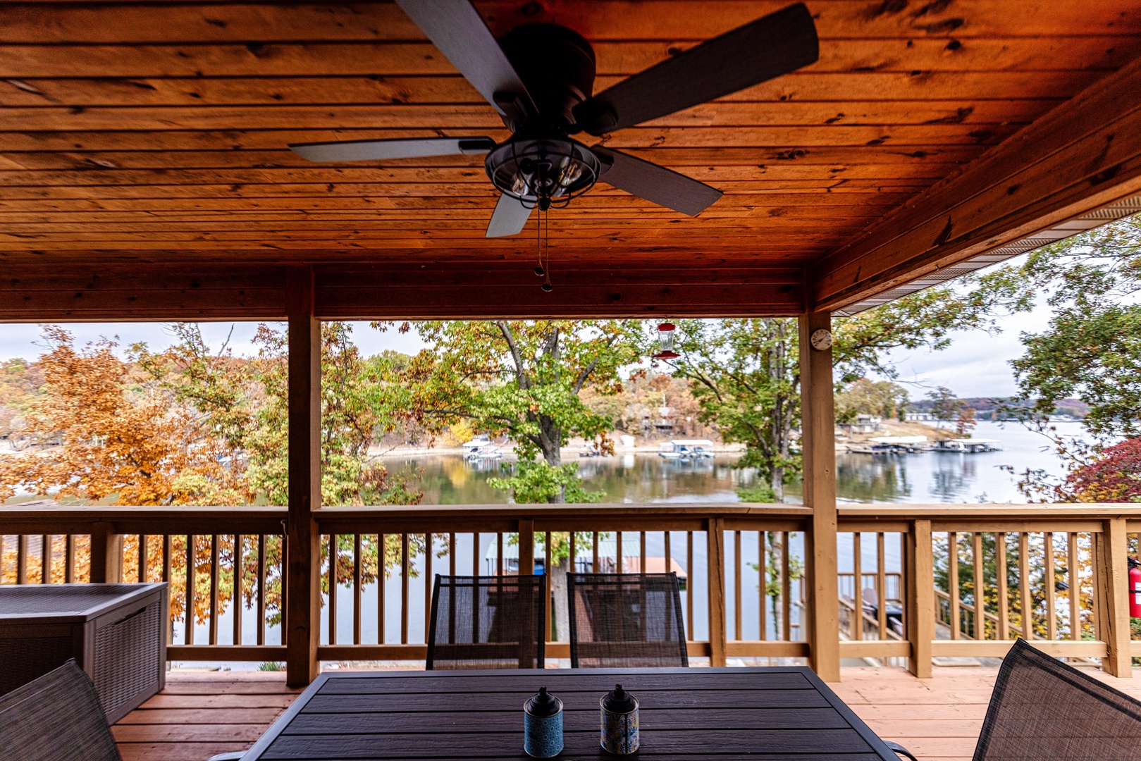 Enjoy the view while you dine al fresco on the back deck, with seating for 6