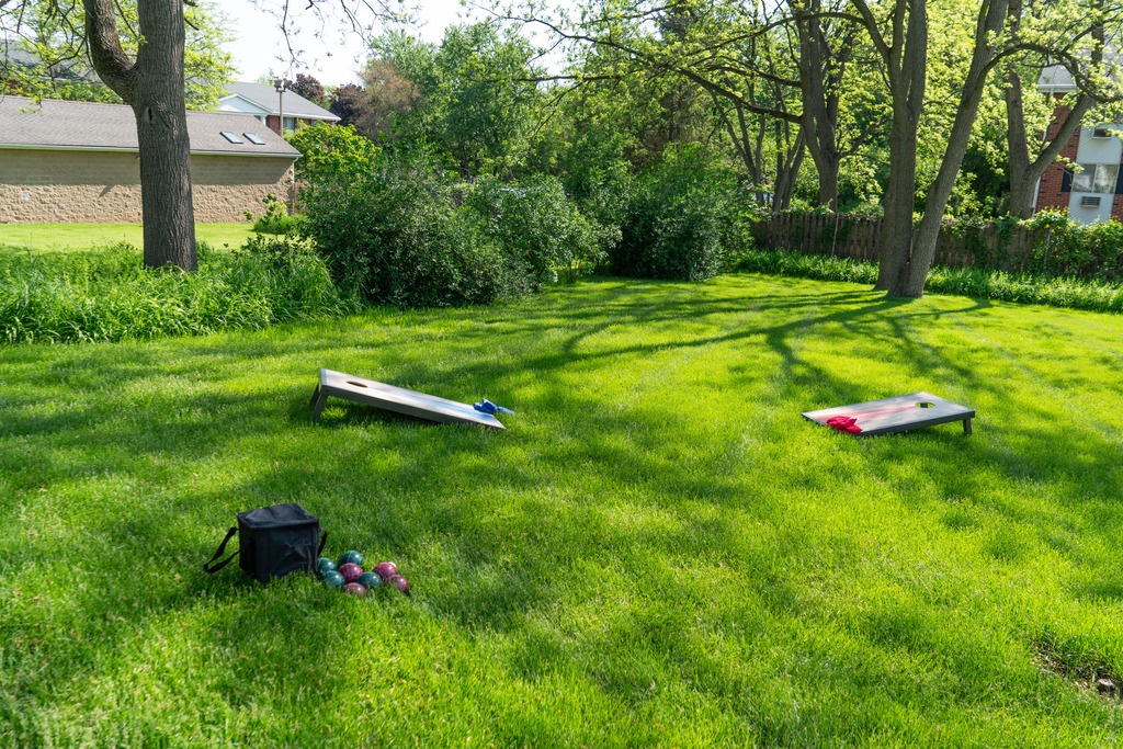 Bocce ball and bean bag toss