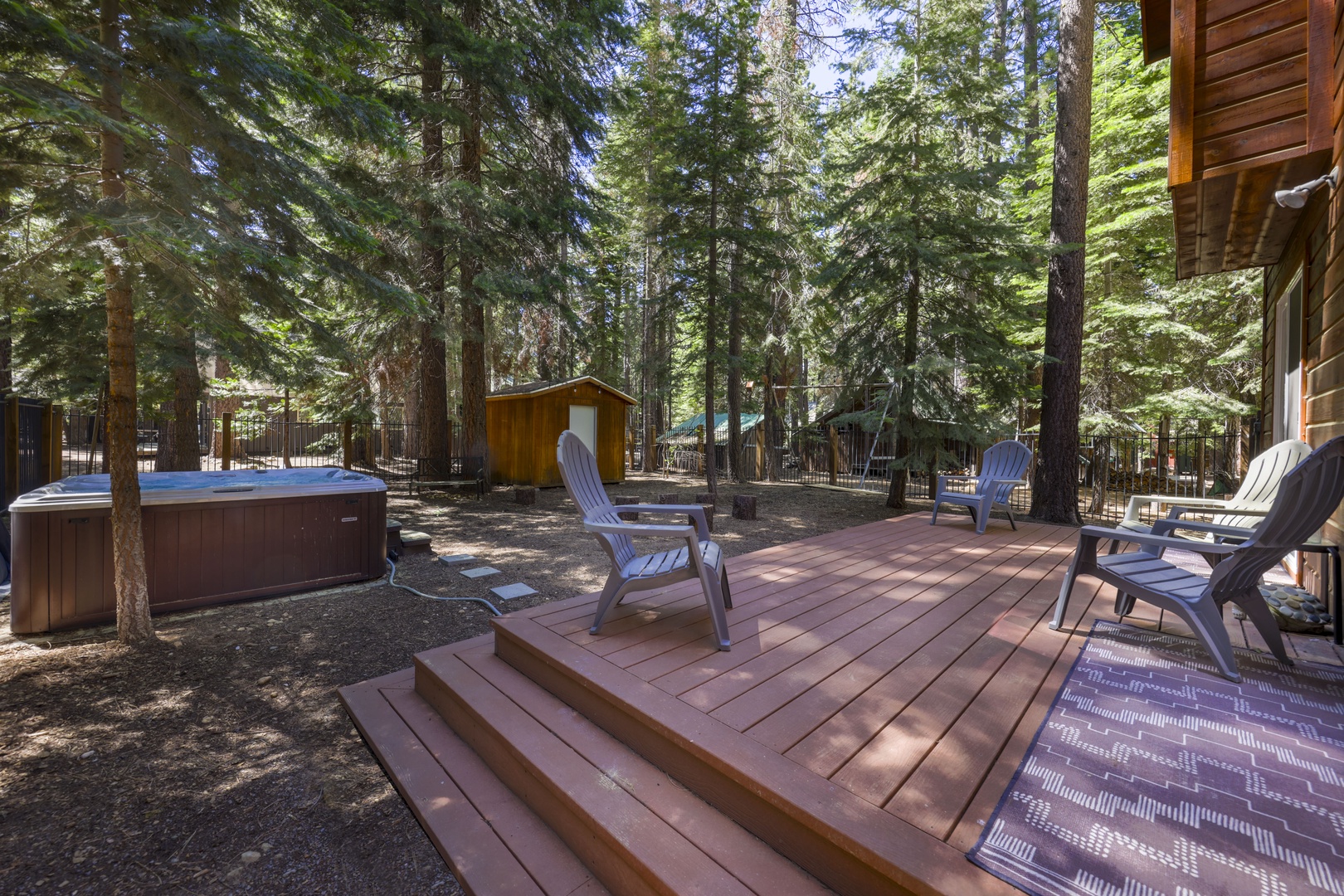 The hot tub is for exclusive use to the guests