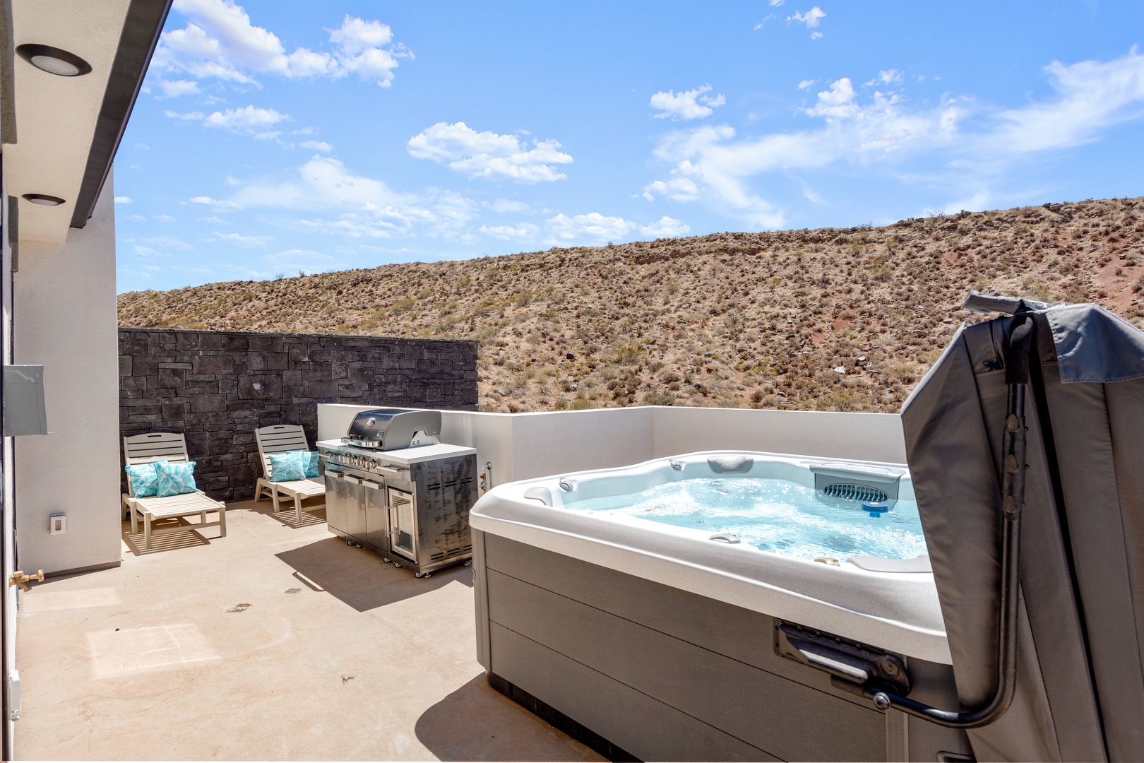 Bask in bubbling hot tub bliss or lounge in the sunshine on the rooftop deck!